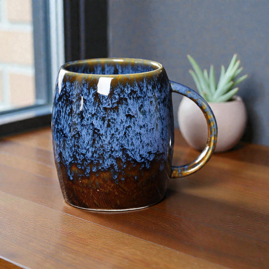 Retro Hand-Glazed Ceramic Mug