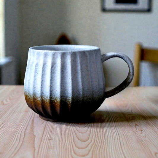 Rustic Striped Coffee Cup