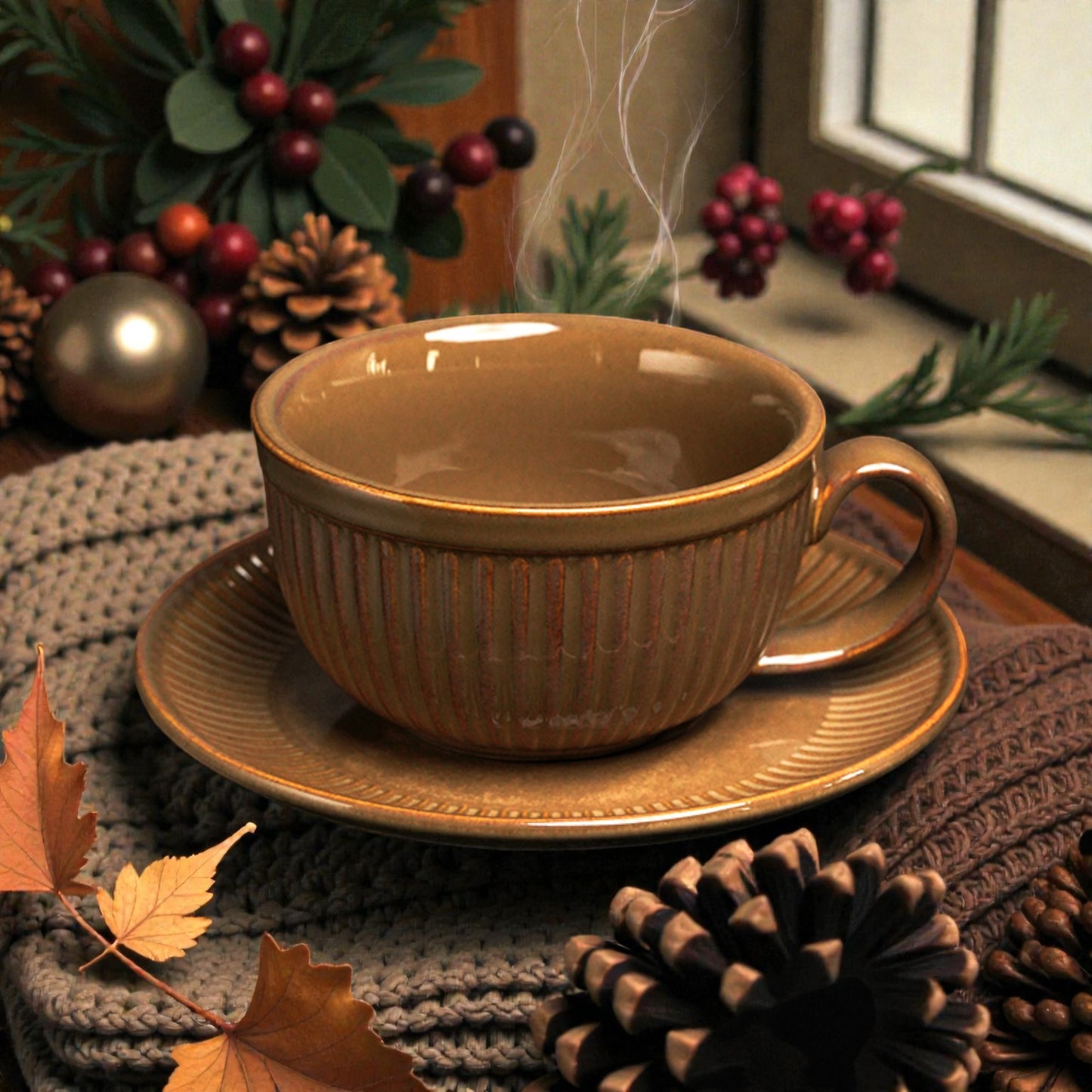 Vintage Cup With Saucer Set