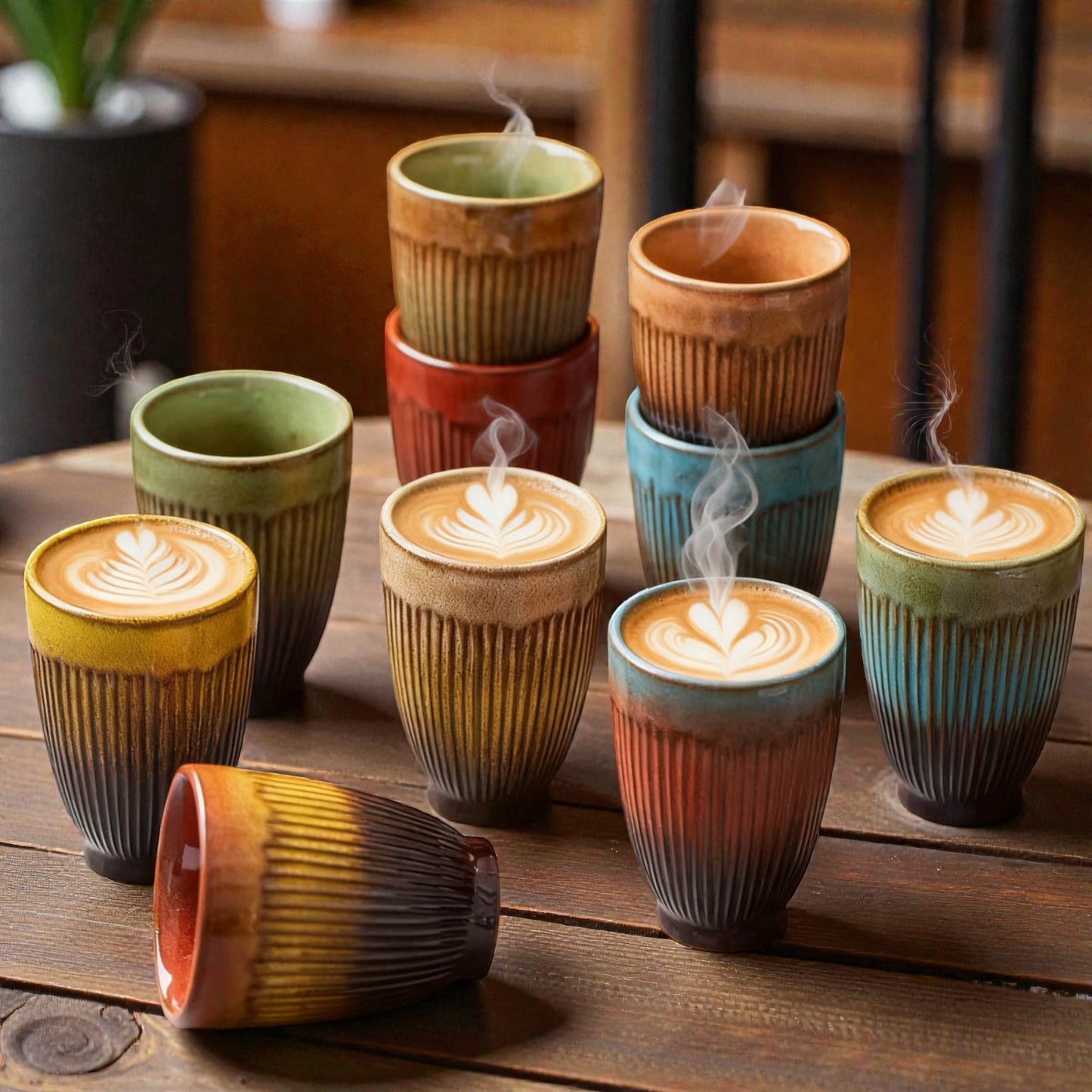 Handleless Ceramic Cup