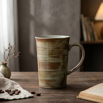Tall Rustic Pottery Mug