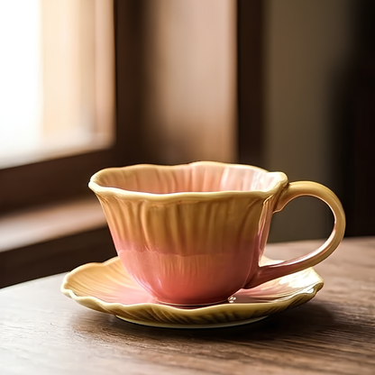 Petal Cup with Saucer