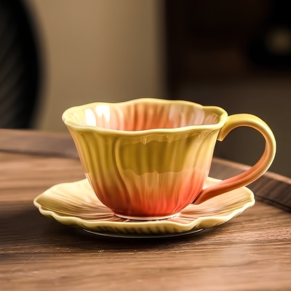 Petal Cup with Saucer