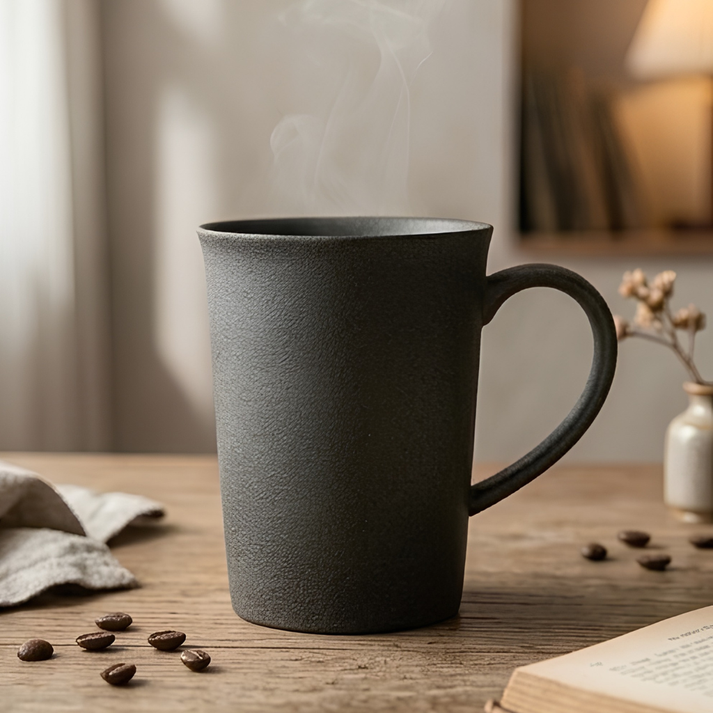 Tall Rustic Pottery Mug