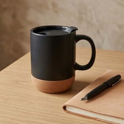 Cork Base Ceramic Mug