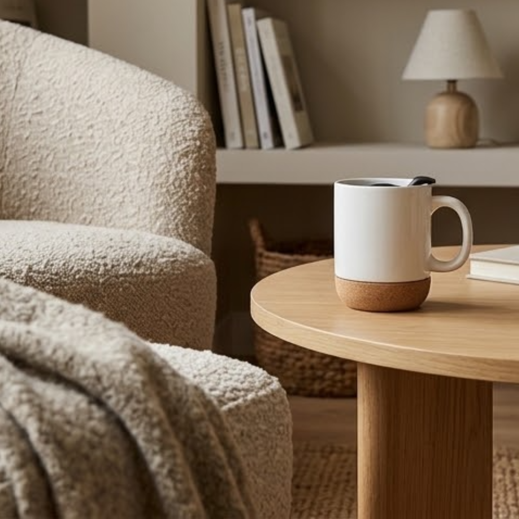Cork Base Ceramic Mug