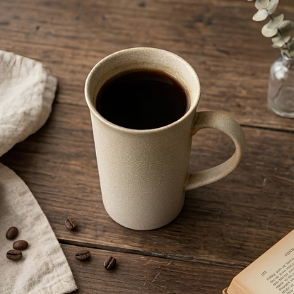 Tall Rustic Pottery Mug