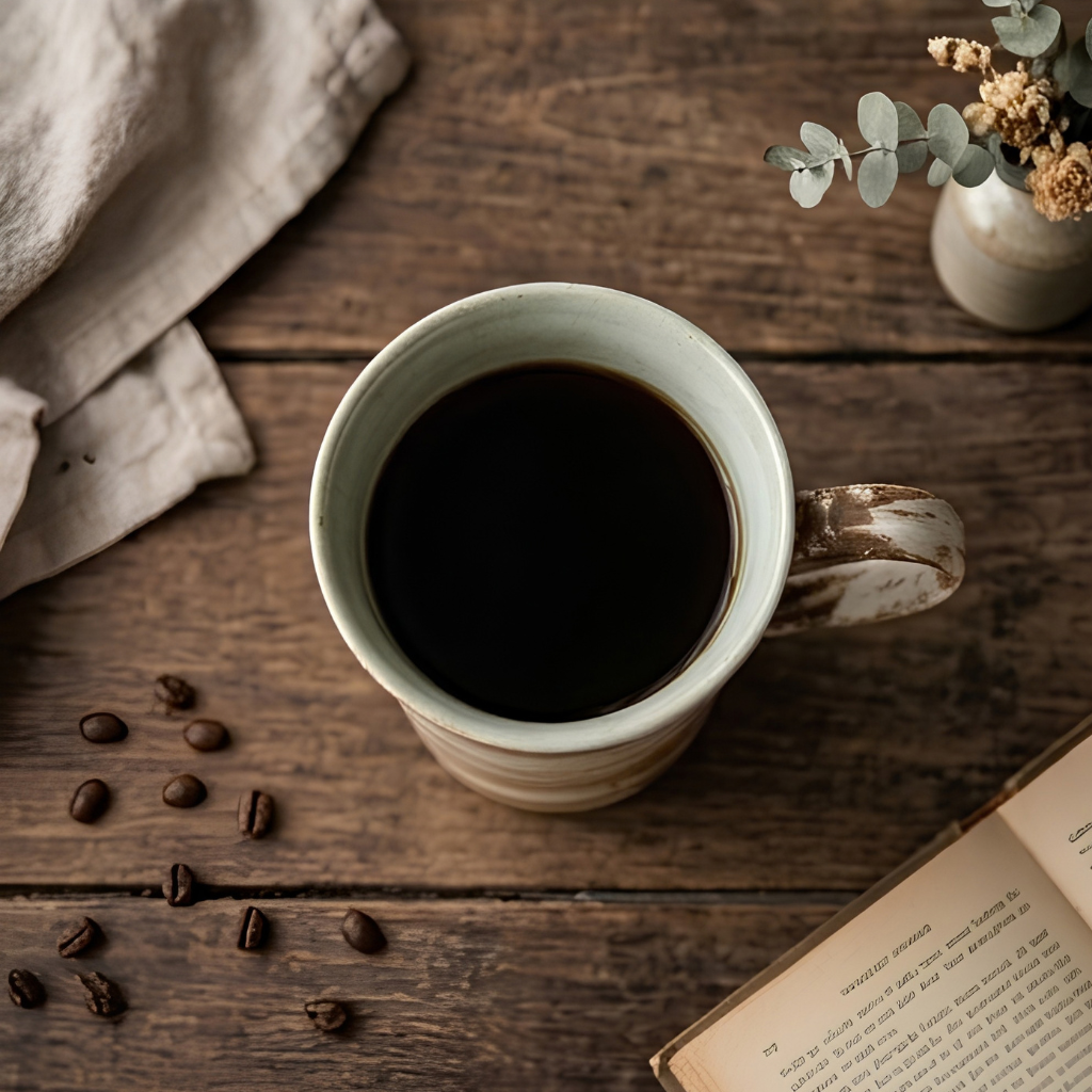 Tall Rustic Pottery Mug