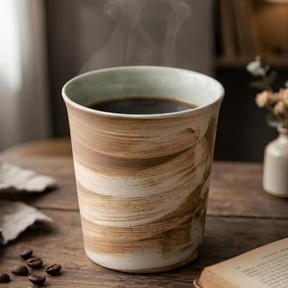 Tall Rustic Pottery Mug