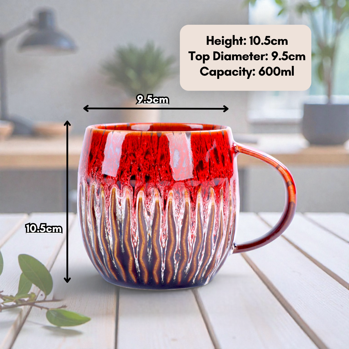 Stoneware Glazed Coffee Mug