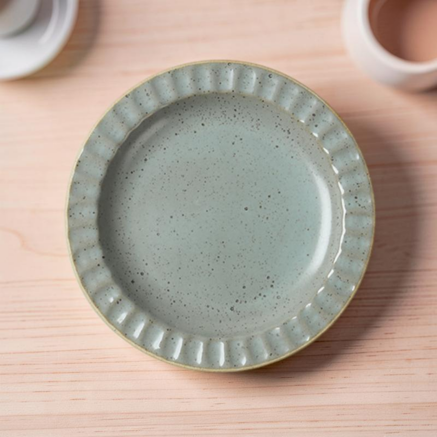 Ribbed Ceramic Cup