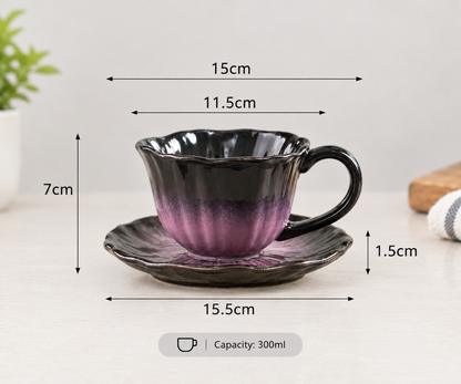 Petal Cup with Saucer