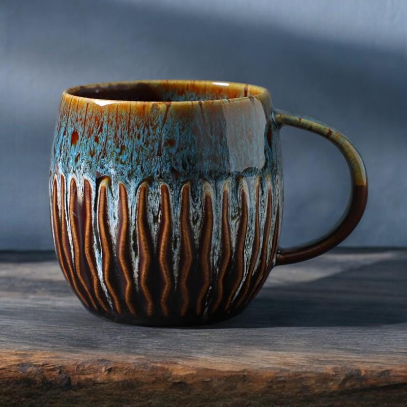 Stoneware Glazed Coffee Mug