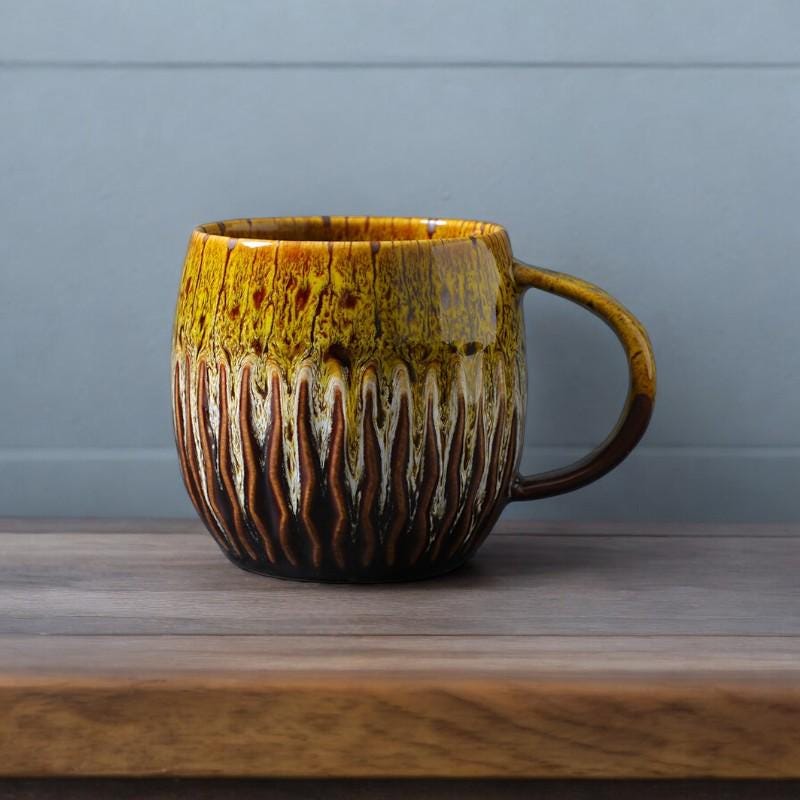 Stoneware Glazed Coffee Mug