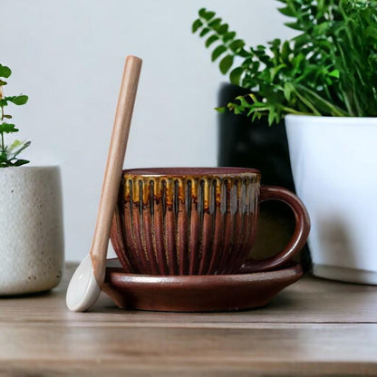Coffee Cup with Saucer & Spoon