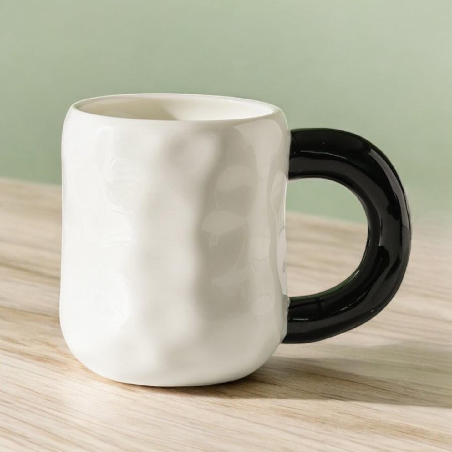 Panda Ceramic Mug With Lid and Spoon