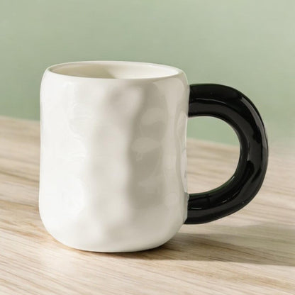 Panda Ceramic Mug With Lid and Spoon