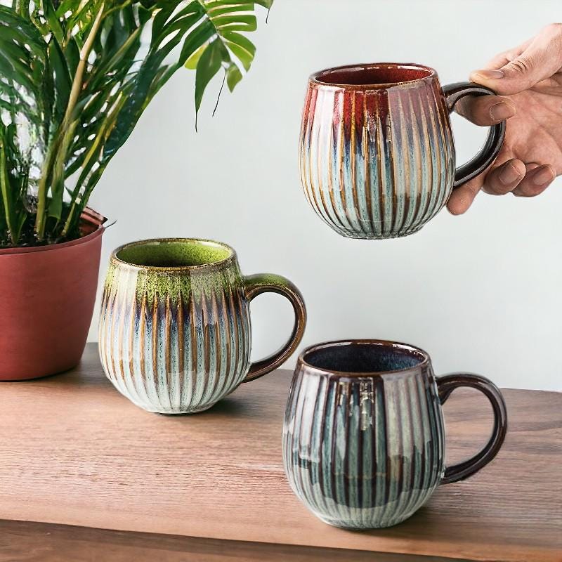 Glazed Porcelain Coffee Mug