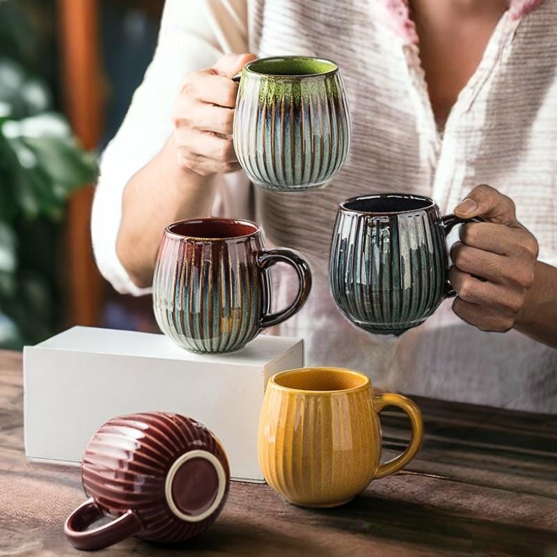 Glazed Porcelain Coffee Mug