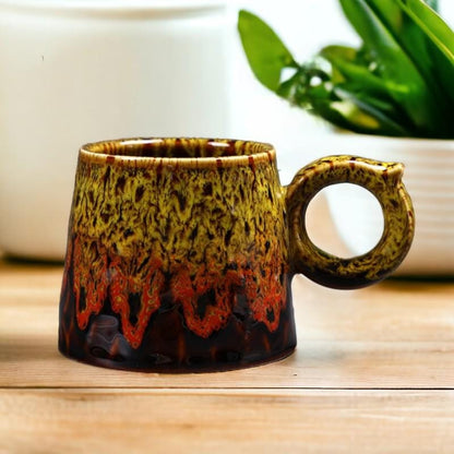 Artistic Stoneware Cup & Saucer