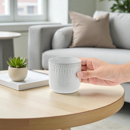 Hand-Glazed Handleless Stoneware Cup