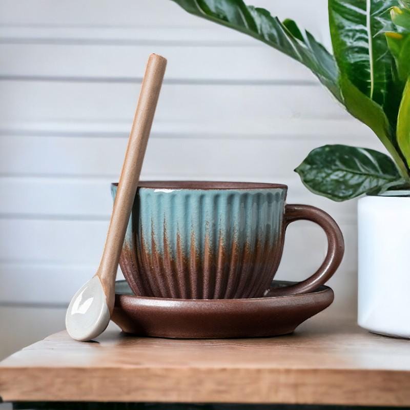 Coffee Cup with Saucer & Spoon