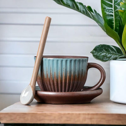 Coffee Cup with Saucer & Spoon