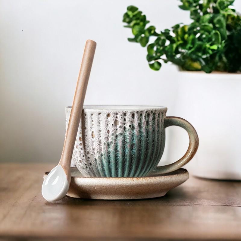 Coffee Cup with Saucer & Spoon