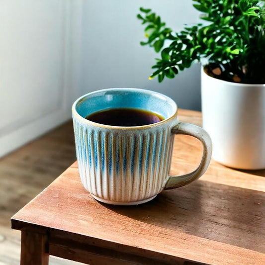 Blue Glaze Porcelain Coffee Cup