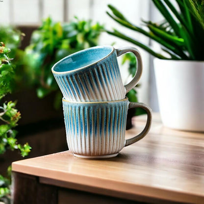 Blue Glaze Porcelain Coffee Cup