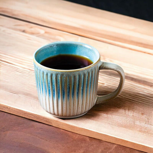 Blue Glaze Porcelain Coffee Cup
