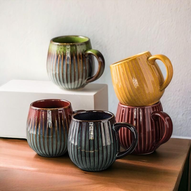 Glazed Porcelain Coffee Mug