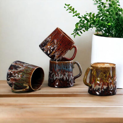 Retro Glaze Stoneware Cup