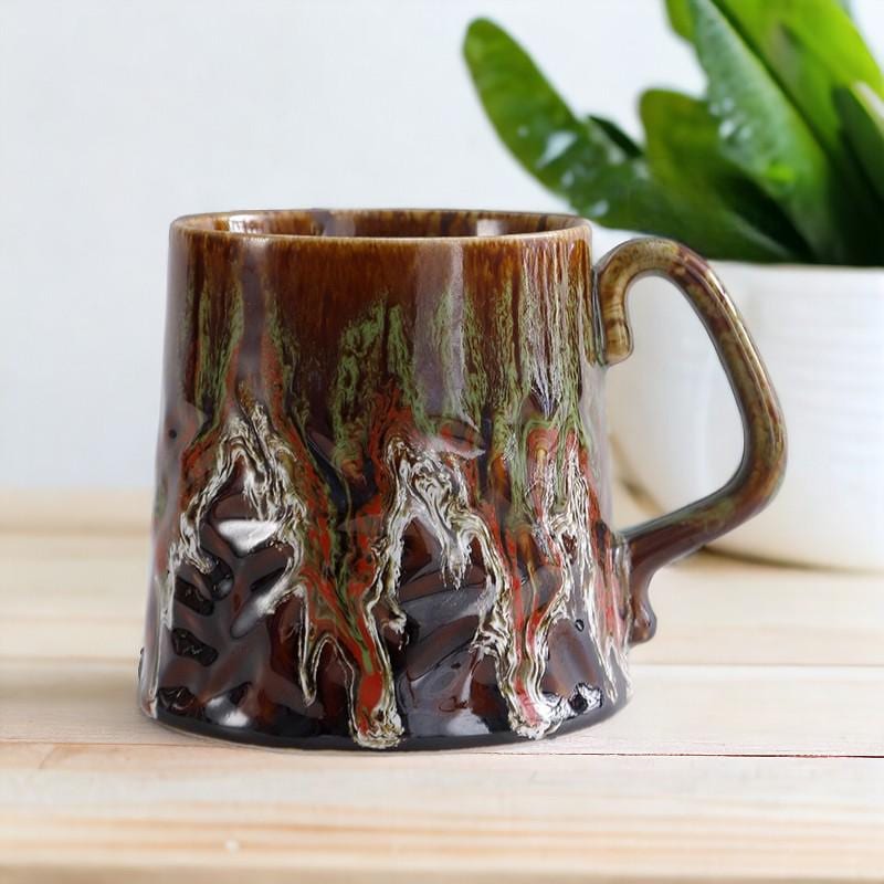 Retro Glaze Stoneware Cup