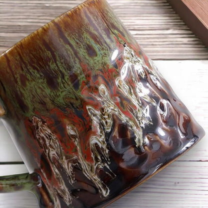 Retro Glaze Stoneware Cup