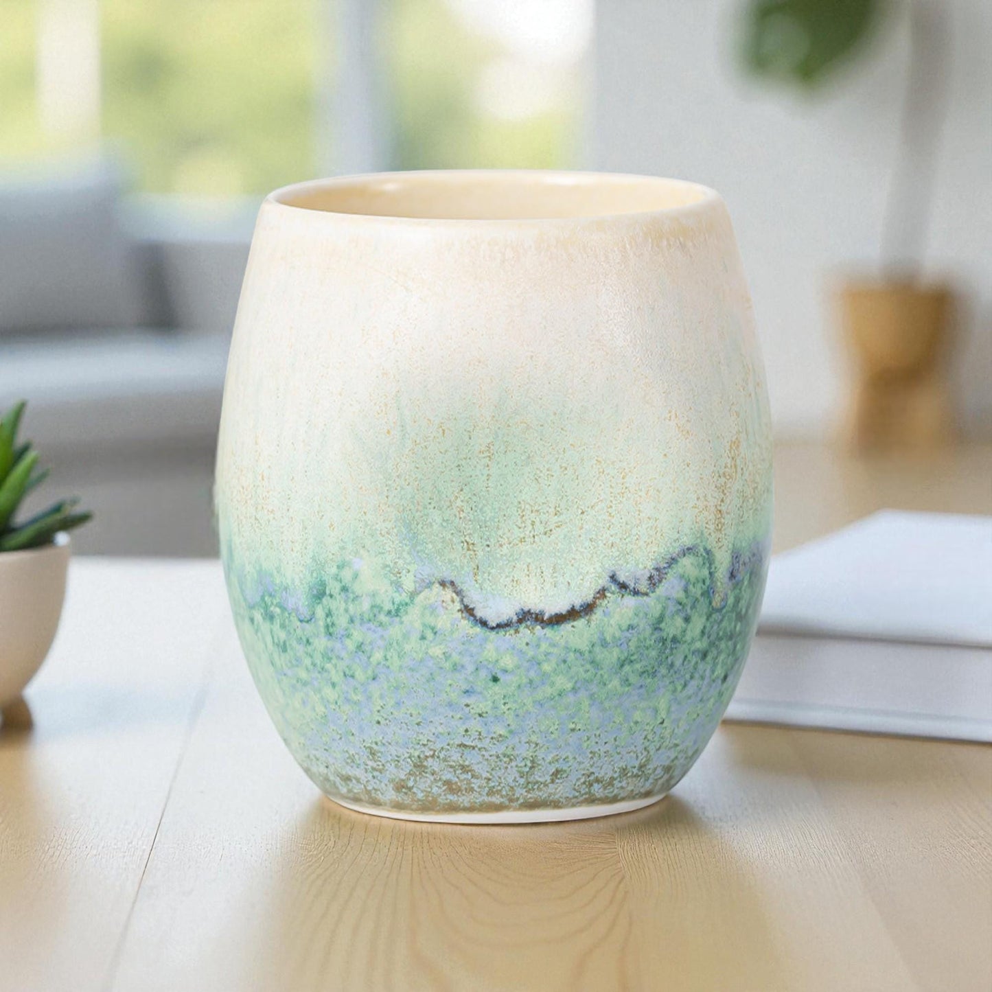 Aesthetic Handleless Ceramic Cup