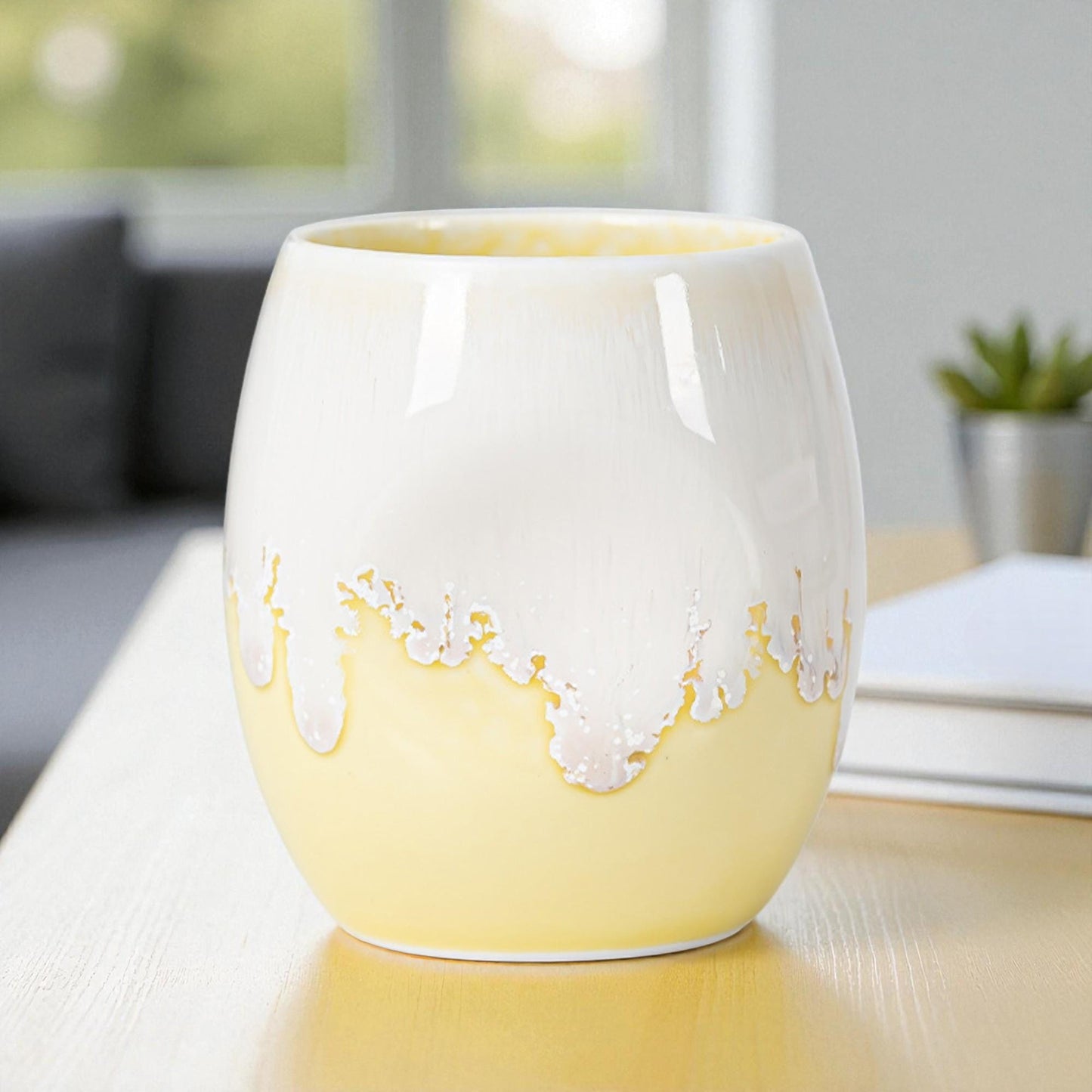 Aesthetic Handleless Ceramic Cup