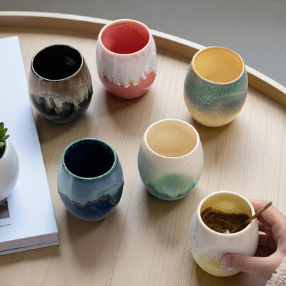 Aesthetic Handleless Ceramic Cup