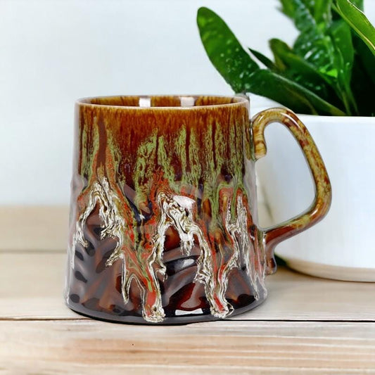 Retro Glaze Stoneware Cup