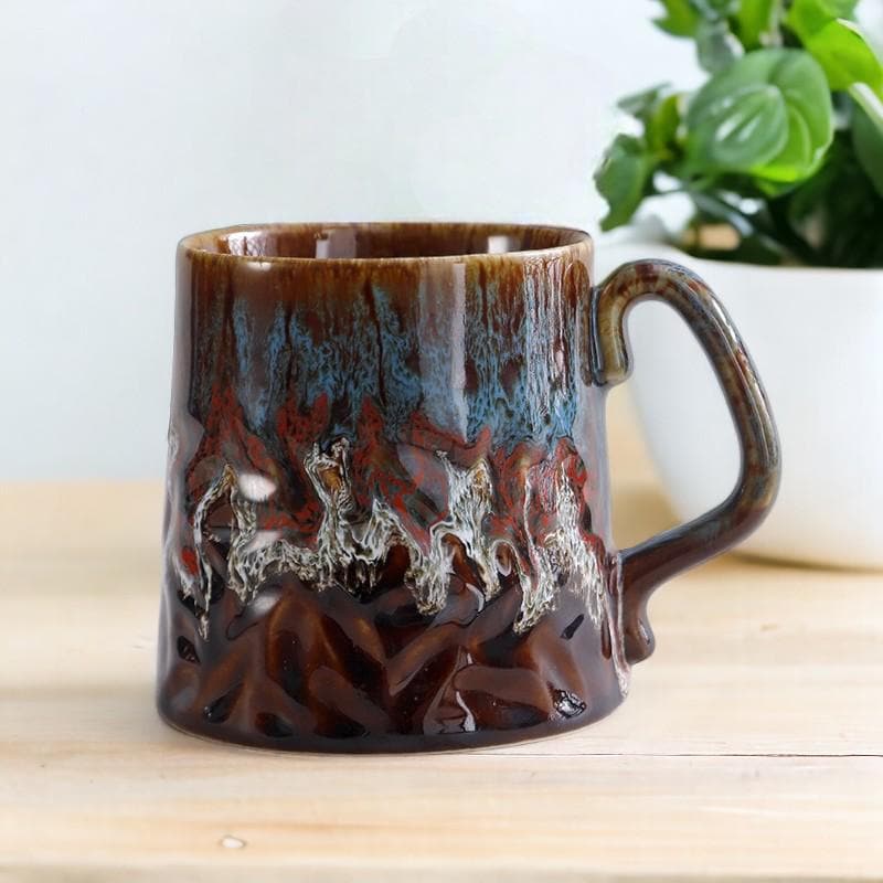 Retro Glaze Stoneware Cup