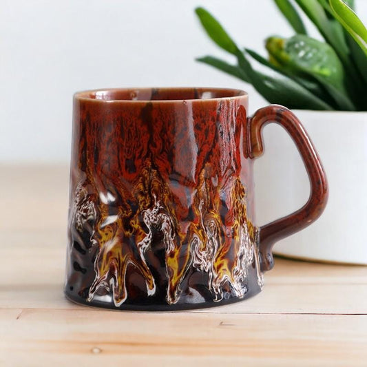 Retro Glaze Stoneware Cup