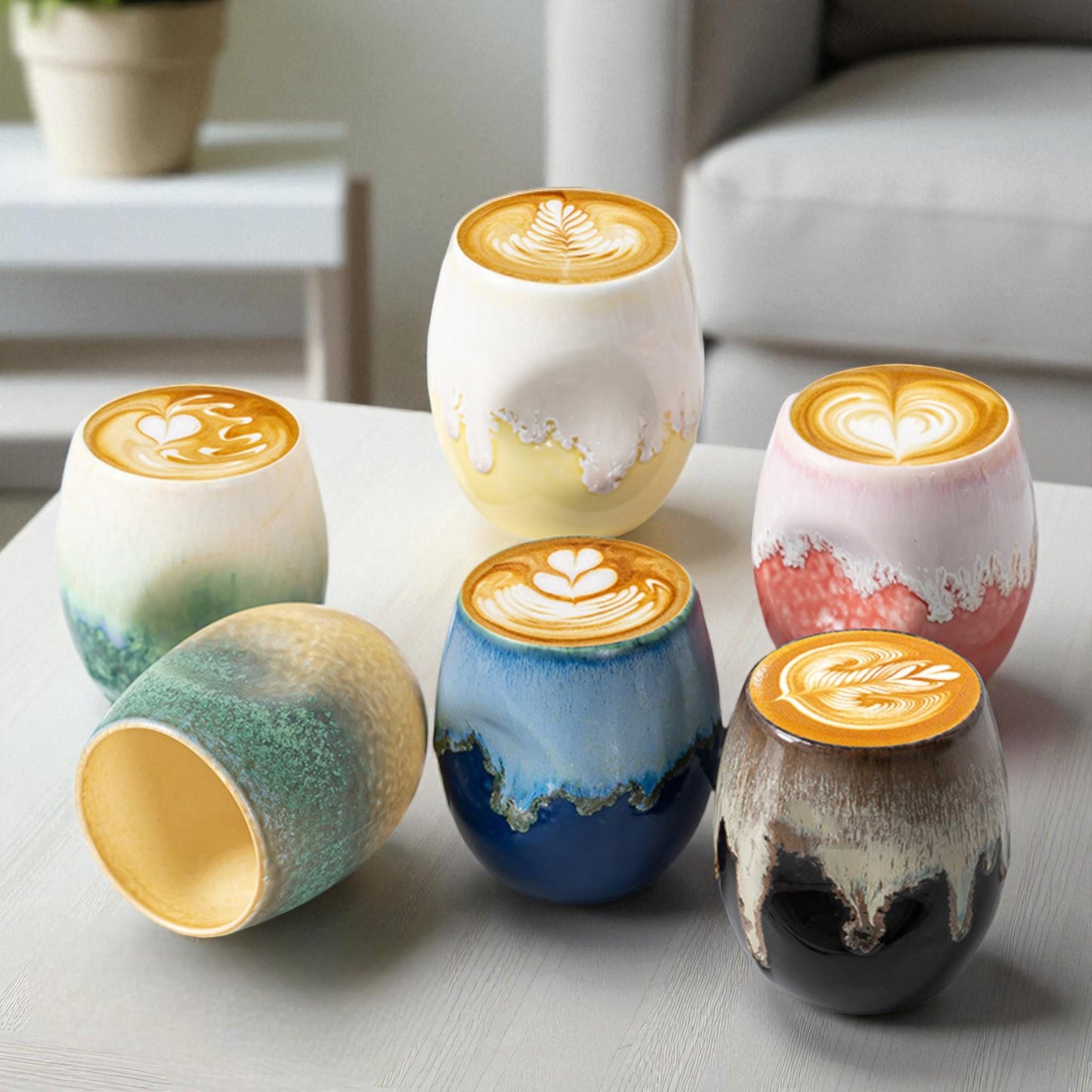 Aesthetic Handleless Ceramic Cup