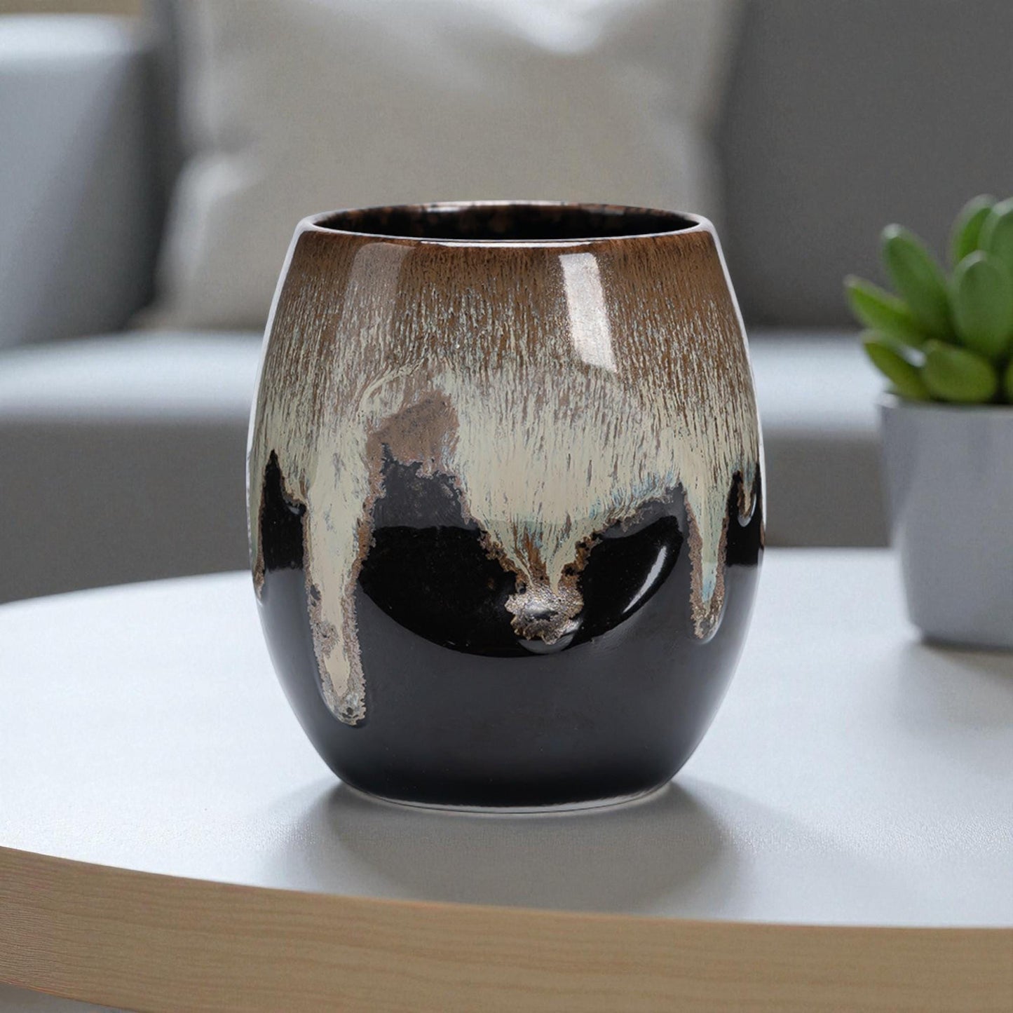 Aesthetic Handleless Ceramic Cup