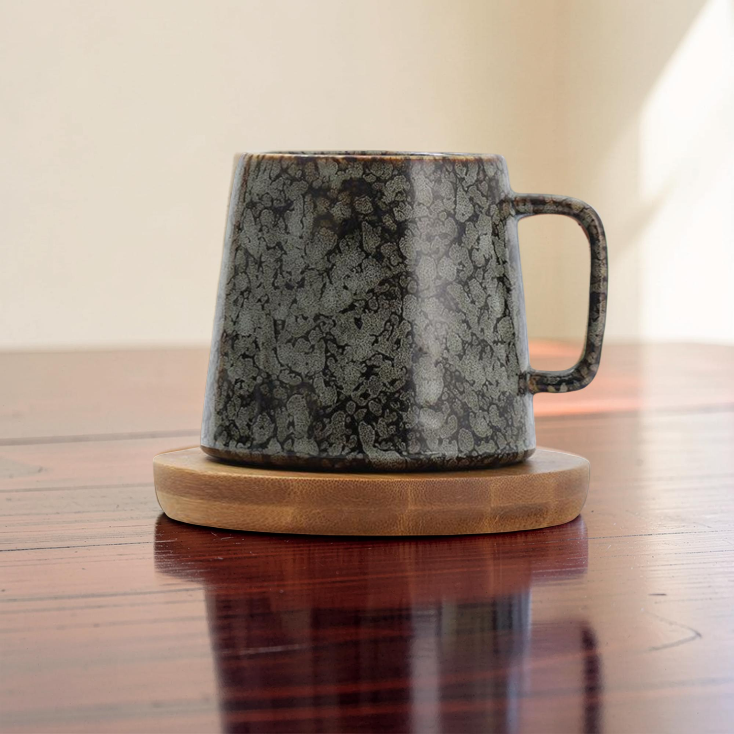 Japanese Style Coffee Mug with Coaster