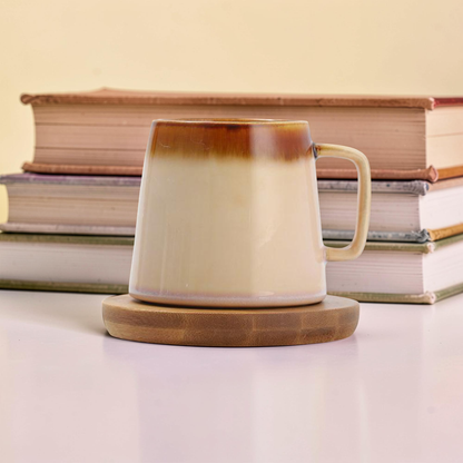 Japanese Style Coffee Mug with Coaster
