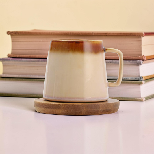 Japanese Style Coffee Mug with Coaster