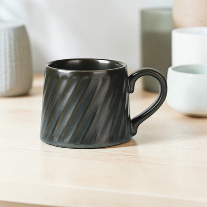 Ribbed Ceramic Cup