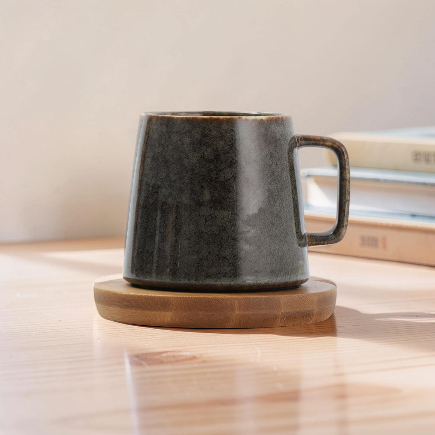 Japanese Style Coffee Mug with Coaster