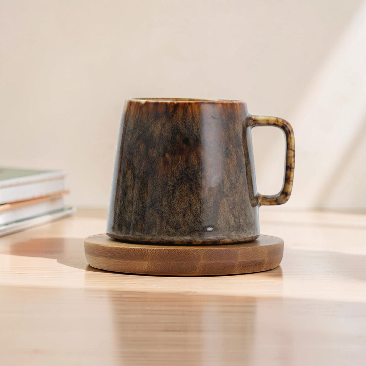 Japanese Style Coffee Mug with Coaster