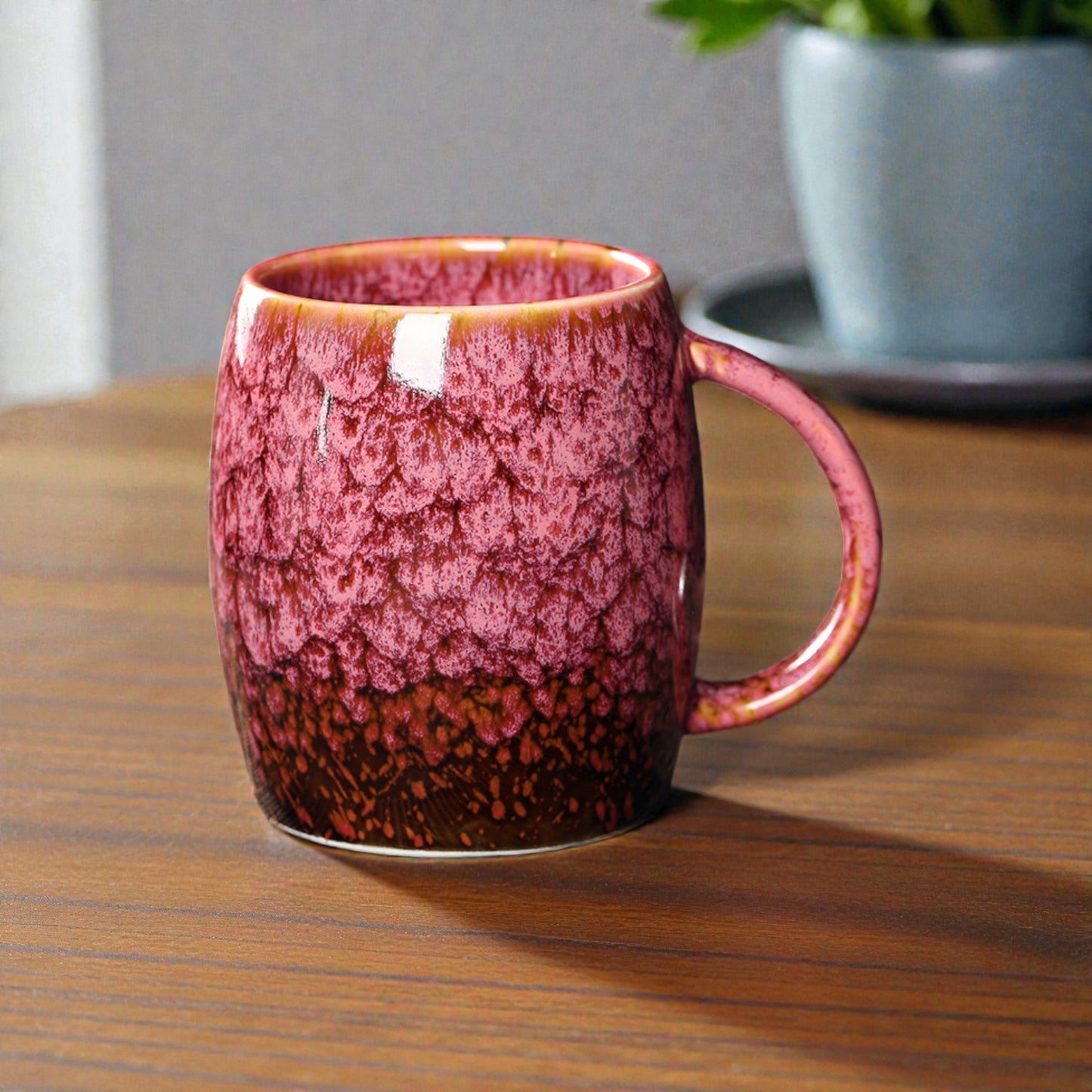 Retro Hand-Glazed Ceramic Mug